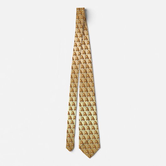 Cravate de vacances Gold Santa Hat (Dos)