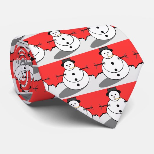 Cravate de vacances Snowman (Roulé)