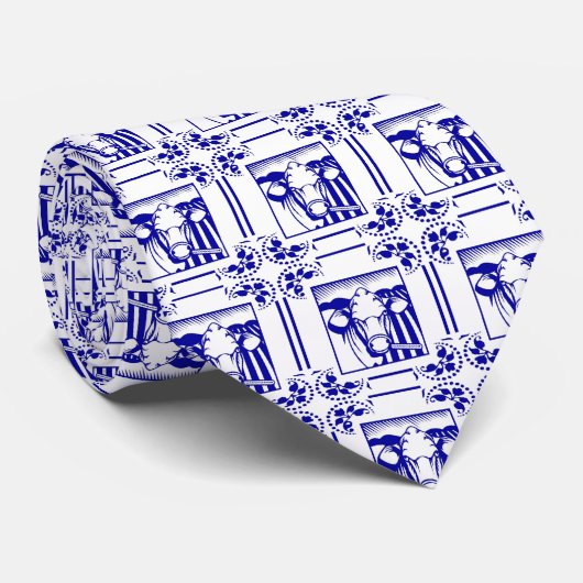 Cravate de vache néerlandais bleu (Roulé)