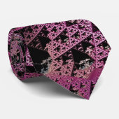 Cravate de vaisseau spatial violet 3D Sci fractal (Roulé)