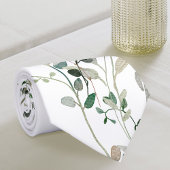 Cravate de verdure aquarelle