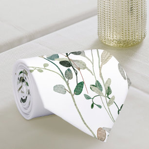 Cravate de verdure aquarelle