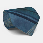 Cravate de vérification bleu Hipster irrégulier (Roulé)