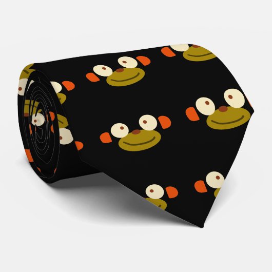 Cravate de visage de singe (Roulé)