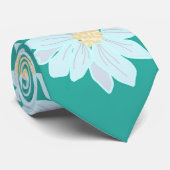 Cravate Deanna Day Daisey Turquoise (Roulé)