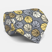 Cravate Débardeur gris Motif de basket-ball (Roulé)