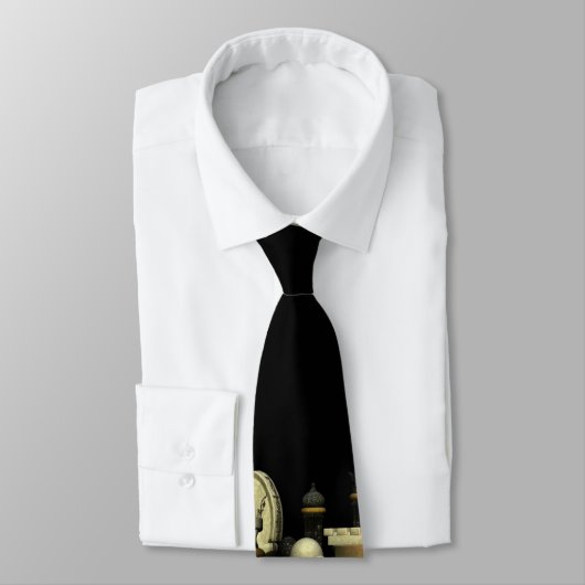 cravate d'échecs avec des paix d'échecs (Attaché)