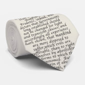 Cravate Déclaration d'indépendance des USA (Roulé)