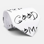 Cravate Déclaration noire et blanche audacieuse (Roulé)