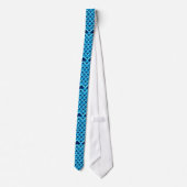 Cravate deco bleu d'armure (Dos)