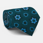 Cravate Décor bleu (Roulé)