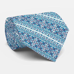 Cravate Décor bleu mignon motif
