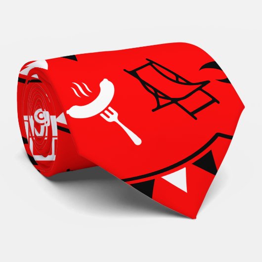 Cravate Décor camping Caravan (Roulé)