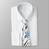 Cravate Décor croix de Cornflower bleu (Attaché)