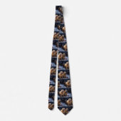 Cravate Décor de Noël Shar Pei enneigé (Dos)
