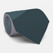 Cravate Décor de vagues de style rétro violet et turquoise (Roulé)