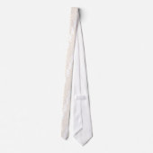 Cravate Décor géométrique beige clair Motif (Dos)