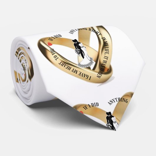 Cravate Décor mariage (Roulé)