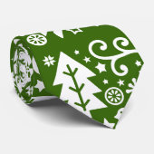 Cravate Décor traditionnel nordique de Noël (Roulé)