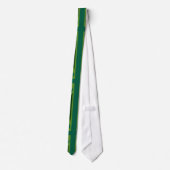 Cravate Décor turquoise vert Royaume-Uni Union Jack (Dos)