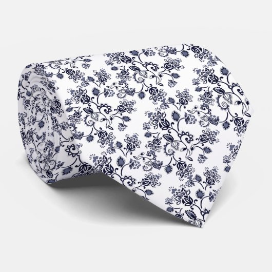 Cravate decorada gris azulado (Roulé)