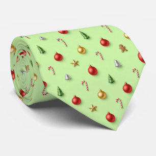 Cravate Décorations de sapin de Noël, Canne de bonbon, Pis