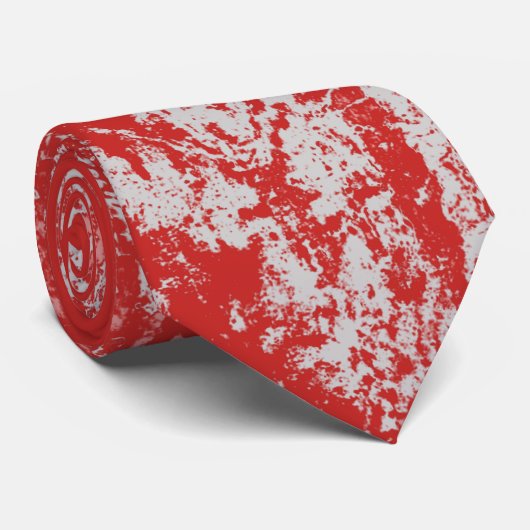 Cravate Découpe rouge (Roulé)
