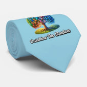 Cravate Découvrir l'Ombre. Journée mondiale du cancer (Roulé)