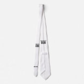 CRAVATE DÉDIÉ À DIEU PERSONNALISABLE COOL TEXTE NOIR (Dos)