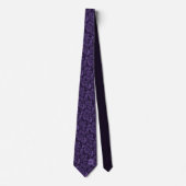 Cravate Deep Purple Plum Orné de Rouleaux (Devant)