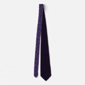 Cravate Deep Purple Plum Orné de Rouleaux (Dos)