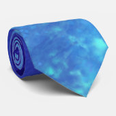 Cravate d'effet de nuage bleu foncé - Découvrir le (Roulé)