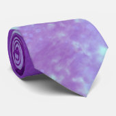 Cravate d'effet de nuage foncé violet - Se détache (Roulé)