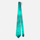 Cravate d'effet nuage d'orage d'émeraude (Devant)