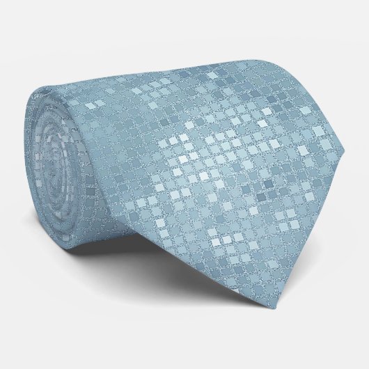 Cravate d'effet Sky Blue Sequin (Roulé)