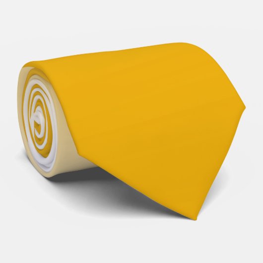 Cravate dégradé à deux tons foncé jaune (Roulé)