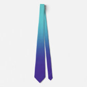 Cravate Dégradé Aqua Violet (Devant)