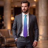 Cravate Dégradé Aqua Violet
