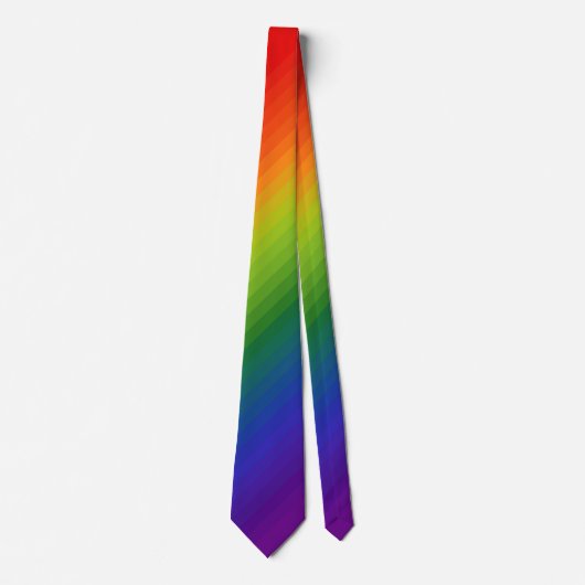 Cravate Dégradé arc-en-ciel trié (Devant)