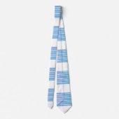 Cravate Dégradé Bandes Multi Bleu (Dos)