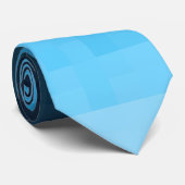 Cravate dégradé bleu ciel | blocs de carré de pixel | (Roulé)