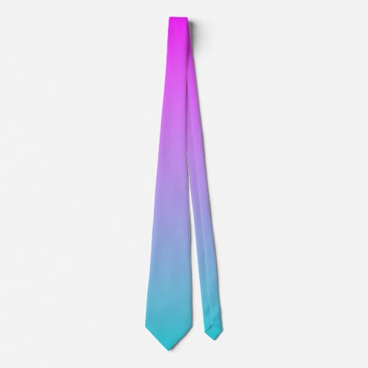 Cravate Dégradé Bleu Violet (Devant)