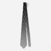 Cravate Dégradé de la Chouette à presse à lettres (neige) (Devant)