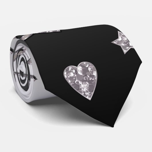 Cravate Dégradé de Noël parties scintillant brillant confe (Roulé)