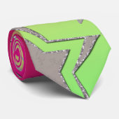 Cravate Dégradé de Noël parties scintillant brillant confe (Roulé)