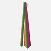 Cravate Dégradé de rouge jaune vert rose violet (Dos)