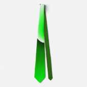 Cravate Dégradé en spirale vert blanc (Devant)