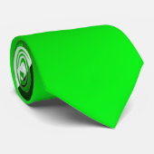 Cravate Dégradé en spirale vert blanc (Roulé)