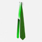 Cravate Dégradé en spirale vert blanc (Dos)