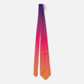 Cravate Dégradé Orange Rose Violet (Dos)
